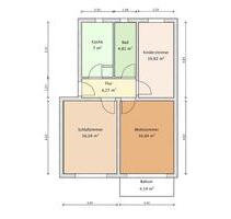 Renovierte Wohnung mit Dusche - 390,00 EUR Kaltmiete, in Eisleben (Lutherstadt) (PLZ: 06295)