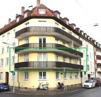 Helle 2-Zi-Eckwohnung mit 15 m Balkon & Burgblick, Neorenaissance - Nürnberg Herrnhütte