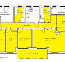 lichtdurchflutete 5- Zi.-Wohnung mit 2 Bädern, Gaskamin, Terrasse - Wismar Altstadt