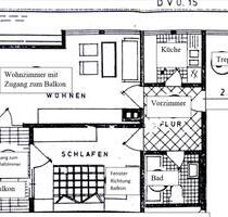 Schöne 2 Zi-Schwarzwald-Wohnung, Balkon mit freiem Blick ins Tal - Simmersfeld