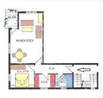 Zentrale 2-Zimmer Wohnung in Bühl mit Balkon, Garage, Stellplatz