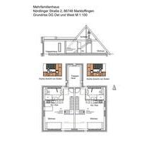 Dachgeschosswohnung - 620,00 EUR Kaltmiete, ca.  60,00 m² in Marktoffingen (PLZ: 86748)