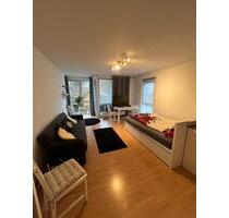 1-Zimmer-Hochparterre-Wohnung mit Balkon und Einbauküche in Mainz