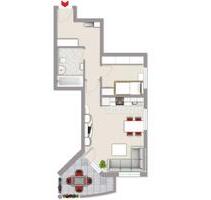 Gepflegte 2-Zi.-Eigentumswohnung mit EBK, Balkon, TG-Stellplatz - Triberg im Schwarzwald