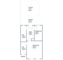 2 Raum Wohnung mit großer Terrasse - Friedland