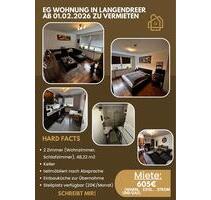 Erdgeschoss Wohnung 2 Zimmer Bochum Langendreer möbliert ab 01.02