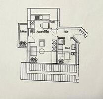 Gemütliche 1-Zimmer-Dachgeschosswohnung in Brakel – Balkon, Stell
