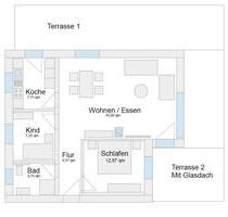 Erdgeschoß Wohnung 75qm 3 ZFKB modern hell kpl. neu renoviert - Salzkotten