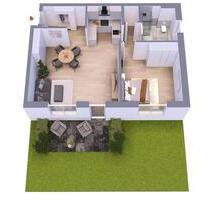 2-Zimmer-Neubau Wohnung zur Miete mit Carport und Stellplatz - Hirschaid