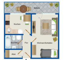 Gemütliche 1,5-Z.-Wohnung mit Loggia & Tiefgarage in Oberasbach