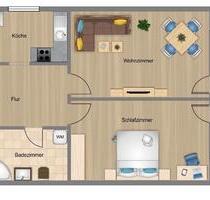 Helle 2-Zimmer-Wohnung mit Balkon in Emmelshausen - im EG