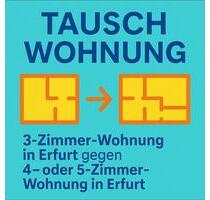 3-Zimmer-Wohnung gegen eine 4-5-Zimmerwohnung oder Miethaus - Erfurt Andreasvorstadt