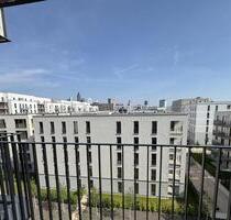 Neubau Erstbezug: 2-Zimmer Wohnung mit Skyline-Blick, Südbalkon und hochwertiger Küche - Frankfurt am Main Bockenheim
