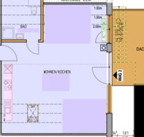 Großzügige 2-Zimmer-Wohnung mit Holzofen & Dachterrasse - Langenhorn