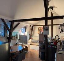 50 m² Dachgeschosswohnung in Bautzen und Balkon mit Morgensonne