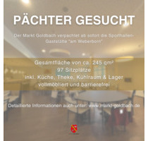 Verpachtung der Sporthallen-Gaststätte 