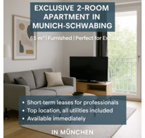 Exklusive 2-Zimmer-Wohnung in München-Schwabing | 65 m² Möbliert
