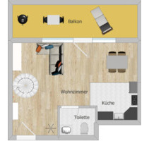 Helle Maisonette-Wohnung mit großem West-Balkon in Dölzig - Schkeuditz
