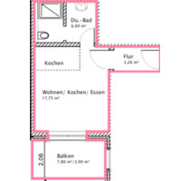 ERSTBEZUG! 1-Zimmer-Wohnung mit EBK + Balkon in Hamburg Billstedt