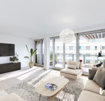 Ganz oben mit EBK, Südbalkon und privatem Dachterrassenabschnitt - München Berg am Laim