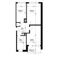 2-Zimmer Wohnung Hamburg Neustadt Mitte Balkon voll möbliert