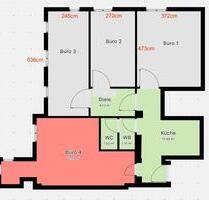 2 Büroräume zu vermieten (je ca. 15 qm), inkl. NK & Internet - Dresden Neustadt
