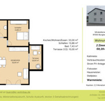 2-Zimmer Neubauwohnung in ländlicher Umgebung - Burgbernheim