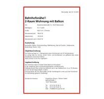 Bahnhofsnähe!! 2-Raum Wohnung mit Balkon - Eberswalde