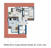 Kleine 2 Zimmerwohnung in beliebter Wohnlage - Erfurt Johannesvorstadt