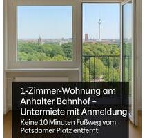 1-Zimmer-Wohnung am Anhalter Bahnhof – Untermiete mit Anmeldung - Berlin Friedrichshain-Kreuzberg