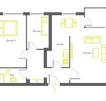 3 Zimmer Wohnung zu vermieten Nähe Kutschi - Berlin Mitte