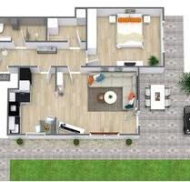 2-Zimmer-Whg in Achim mit EBK, Terrasse und kl. Garten