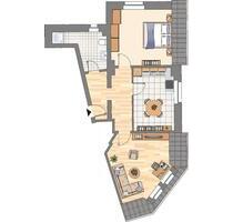 *Interessant aufgeteilte 2 Zimmer Dachgeschoß- Wohnng im grünen Westen von Dortmund Bövinghausen*