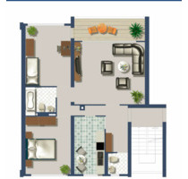 Von Privat 3 Z-Eigentumswohnung in KA-Oberreut - Karlsruhe Daxlanden