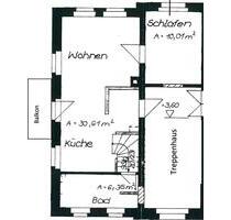 Mietwohnung 2 Zimmer 48,4 qm Zentrale Lage - Burkhardtsdorf