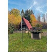 Finnhütte Tinyhaus Ferienhaus in Goldlauter zu verkaufen - Suhl Schmiedefeld am Rennsteig