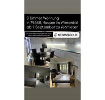 3 Zimmer Wohnung zu Vermieten (Kaufoption möglich) - Hausen im Wiesental