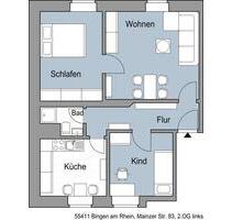 Hier wird frisch für Sie saniert ! 3-Zimmer-Wohnung - Bingen am Rhein
