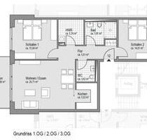 Helle Neubau Wohnung mit großem Balkon im Zentrum von Uelzen