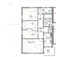 Erstbezug nach Sanierung! 4-Zi.-Wohnung im 1. OG mit Balkon - Titisee-Neustadt