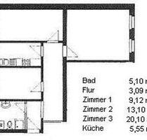 Etagenwohnung mit Einbauküche - 890,00 EUR Kaltmiete, in Leipzig (PLZ: 04179) Altwest