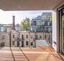Penthouse-Maisonette mit 3 Zimmer u.3 Terrassen Aufzug u. EBK - Berlin Pankow