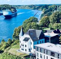 Villa Hoheneck: Luxus-Wohnung | Wasserblick | Sauna | Carport - Altenholz