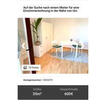 1 Zimmer Wohnung - 600,00 EUR Kaltmiete, ca.  35,00 m² in Magdeburg (PLZ: 39106) Alte Neustadt