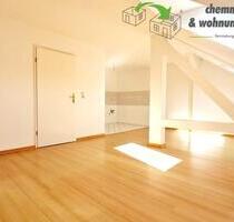 Charmante 2-Raum-Dachgeschosswohnung mit offener Küche auf dem Kaßberg - Chemnitz Kapellenberg