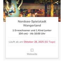 Nordsee Spielestadt Wangerland Gutschein - Mogendorf