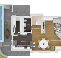 EFH Pool PV Wärmepumpe geringe Nebenkosten - Weissach