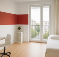 Möbliertes WG-Zimmer mit Balkon in renovierter Wohnung - Berlin Treptow-Köpenick