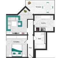 2er-WG-Wohnung mit Terrasse – Warm: 690€ pro Zimmer - Heidelberg Boxberg