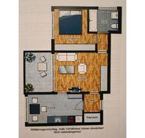 2 Zimmer Wohnung mit großer Dachterrasse im Penthouse Stil Balkon - Münster Gievenbeck